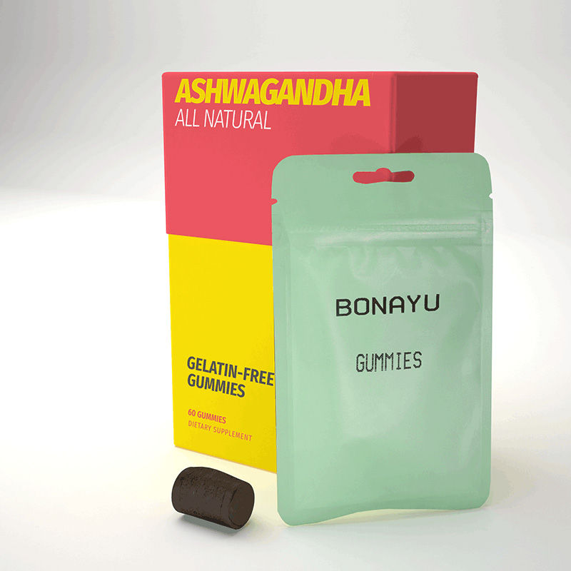 BonAyu All Natural Ashwagandha Gummies -Stress-Buster, Energy and Immunity Booster