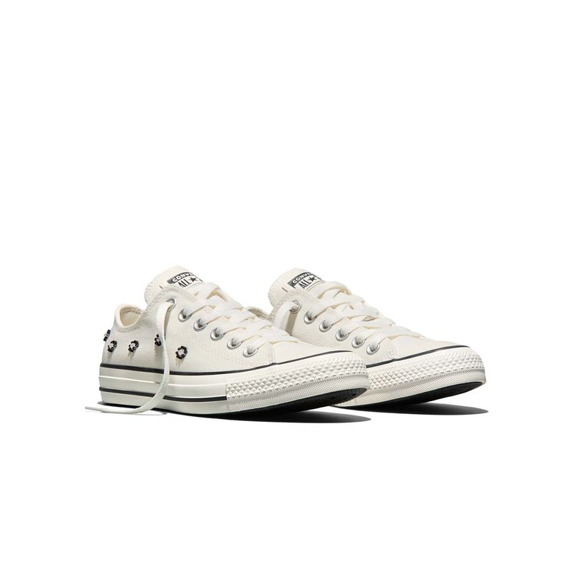 Converse Unisex Chuck Taylor All Star Beads Low top Sneakers - Beige (US 5)