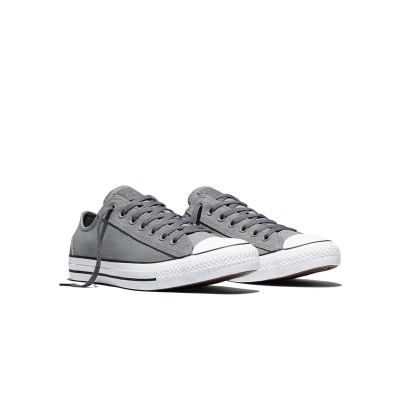 Converse Unisex Chuck Taylor All Star Canvas and Suede Low top Sneakers - Grey (US 8)