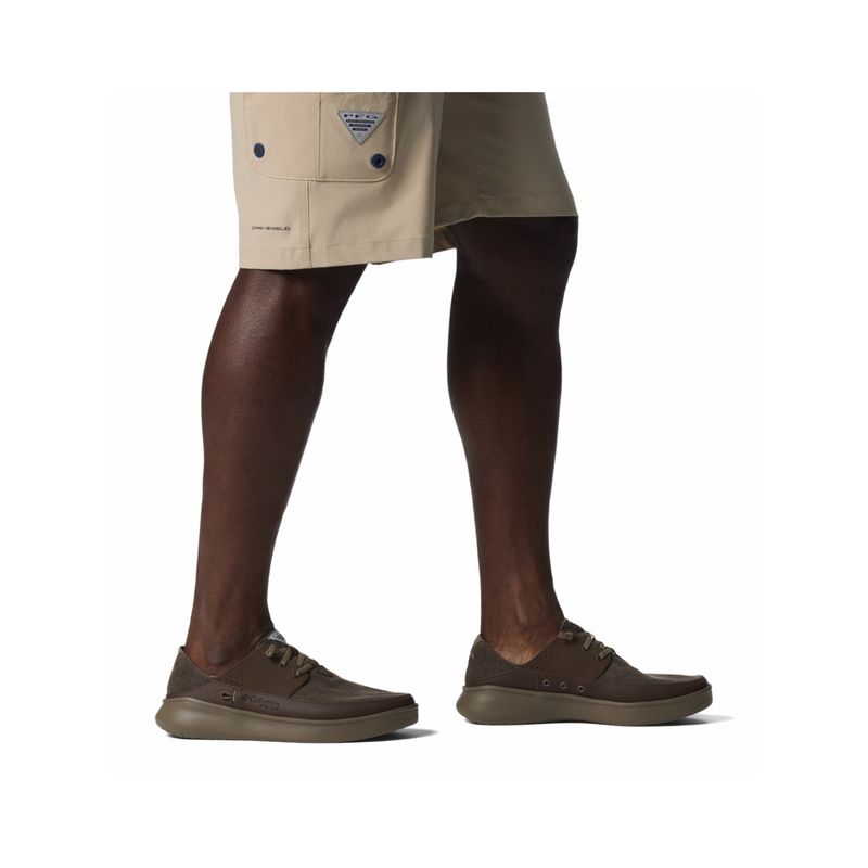Columbia Men Brown Boatside Relaxed Pfg Walking Shoes (UK-6)