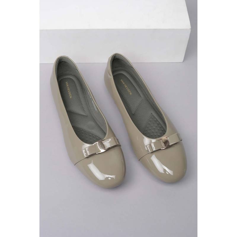 Van Heusen Women Olive Ballerina (UK 5)