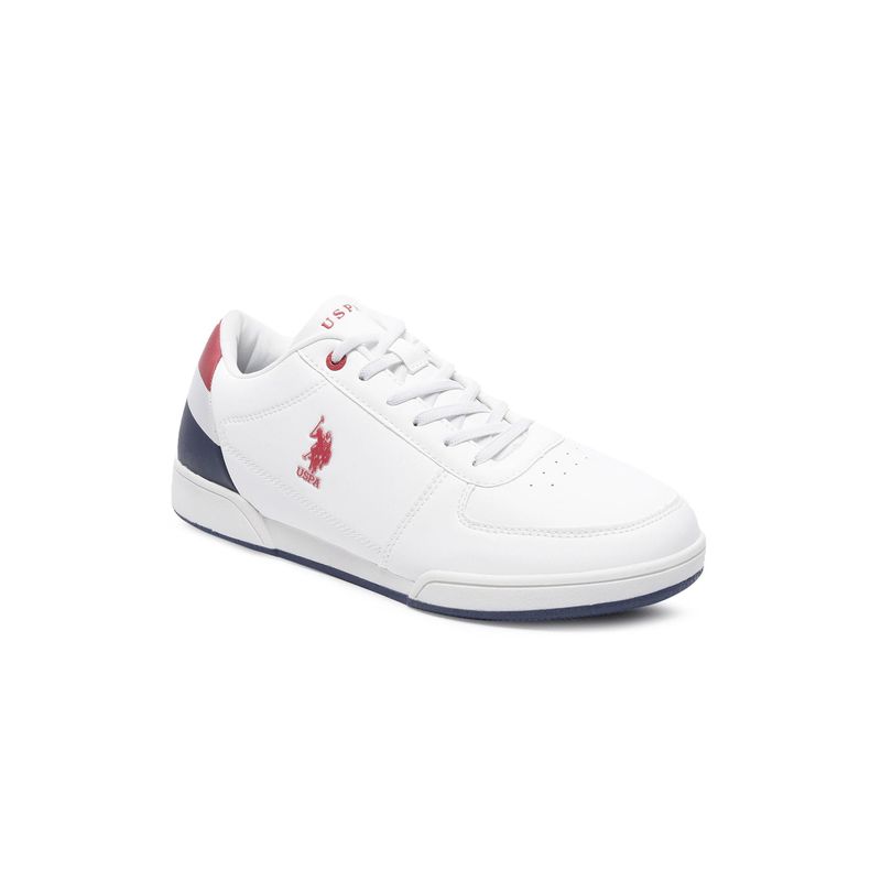 U.S. POLO ASSN. Mens Jan 2.0 White Sneakers (UK 6)