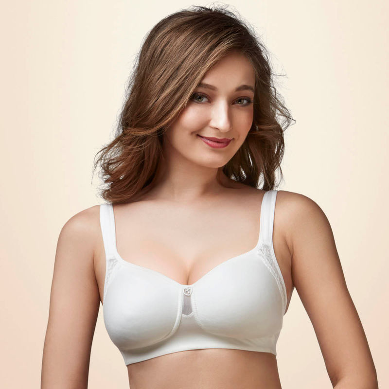 Trylo Lush Woman Non Padded Full Cup Bra - White (38C)