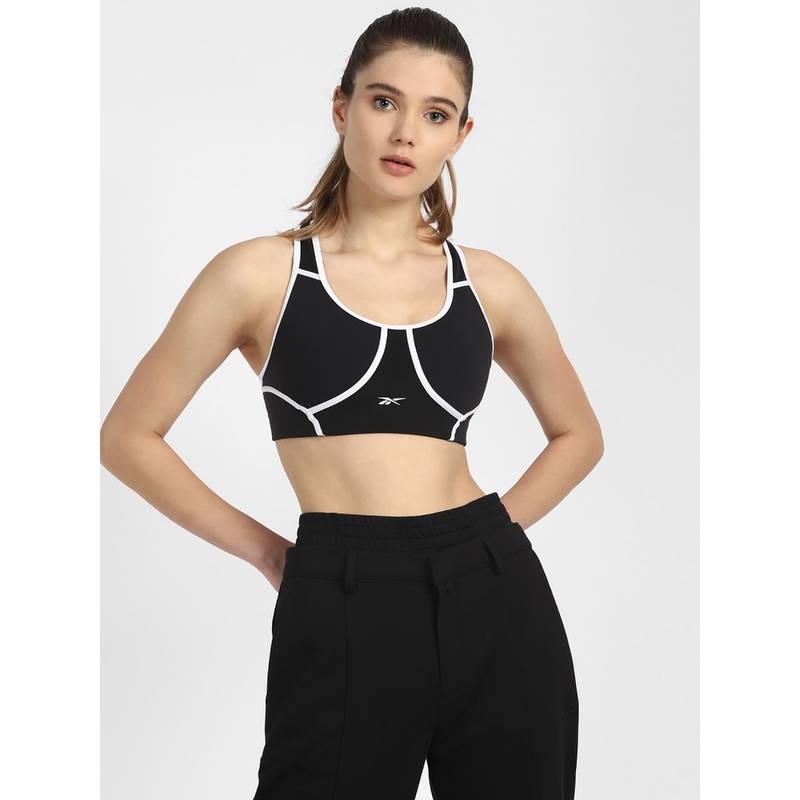 Reebok TS LUX RACER BRA - CB Black Training Bra (XS)