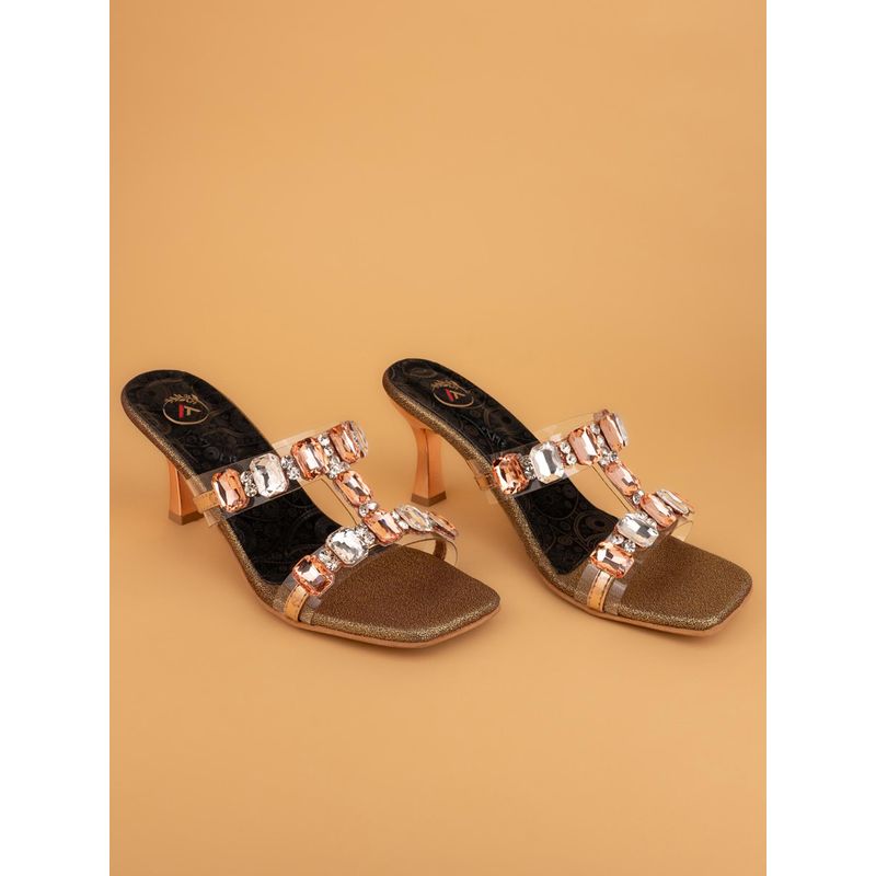 Alberto Torresi Women Gold Stilettos Heels (UK 4)