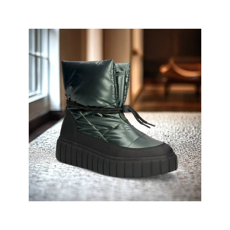 BAGATT Green Piper Revo Green and Black Women Casual Boots (EURO 39)