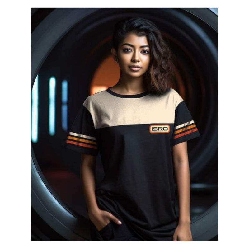 A47 ISRO LVM3 Rising Oversized Tee (L)