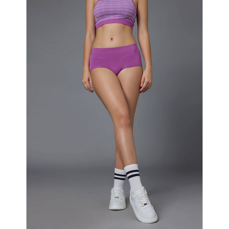 FEIER Pink Printed Classic Logo Boyshort (S)