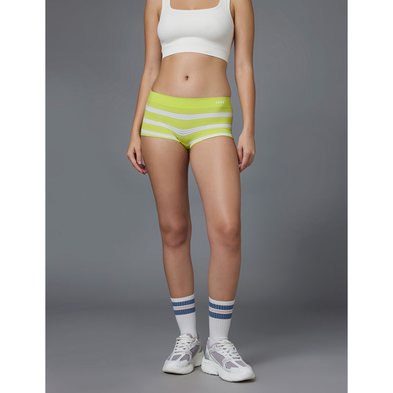 FEIER Green Sheer Stripe Boyshort (S)