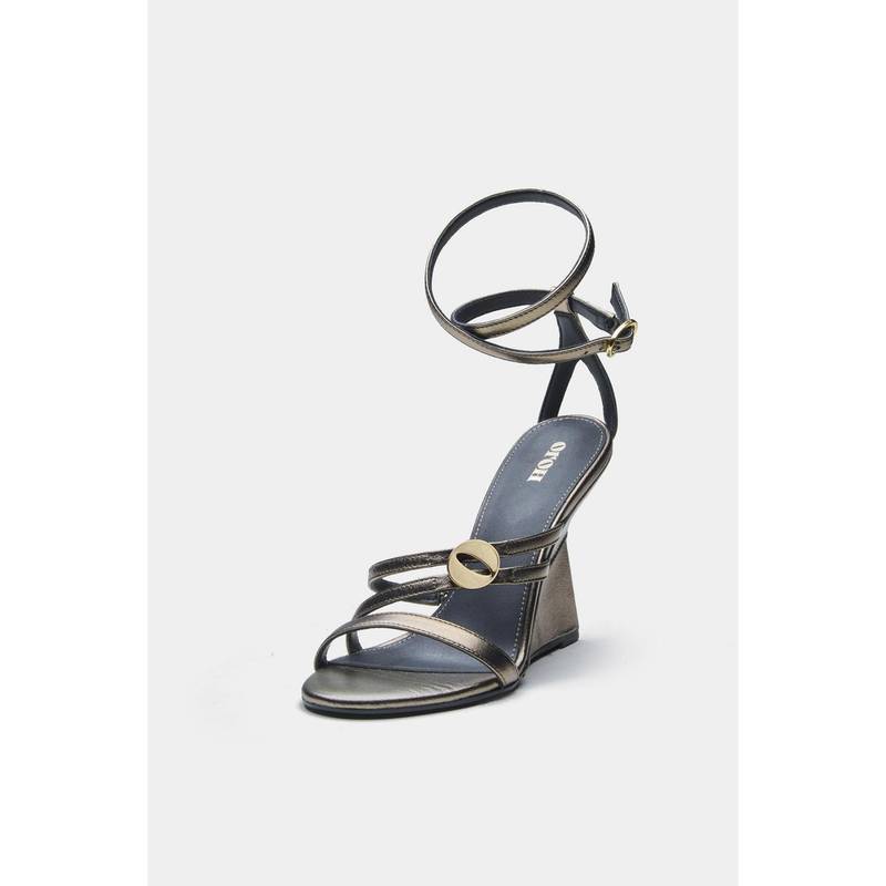 Oroh Angelina Wedges Heels - Grey (EURO 35)