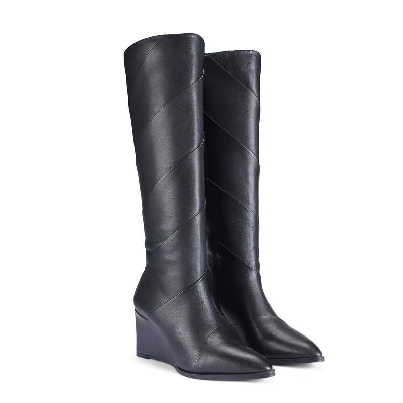 Saint G Womens Black Leather Casual Boots (EURO 36)