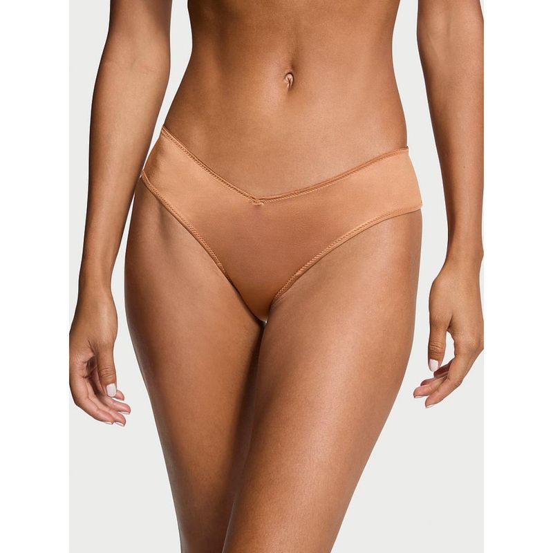 Victoria's Secret Brown Very Sexy Strappy-Back High-Leg Cheeky Panty (M)