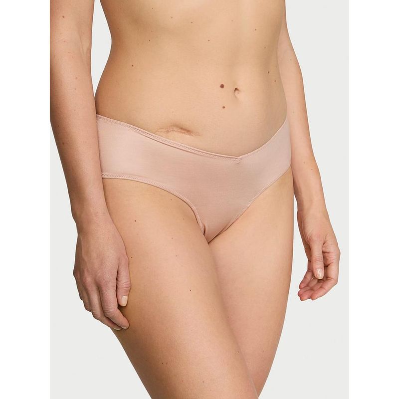 Victoria's Secret Beige Very Sexy Strappy-Back High-Leg Cheeky Panty (S)