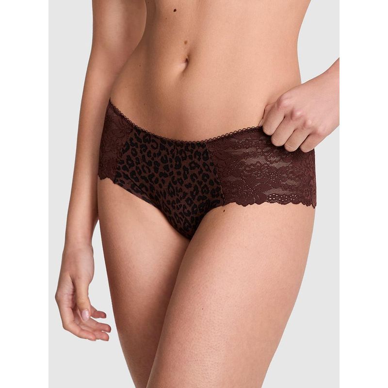 Victoria's Secret PINK No-Show Seamless Hip Hugger Panty - Brown (XS)