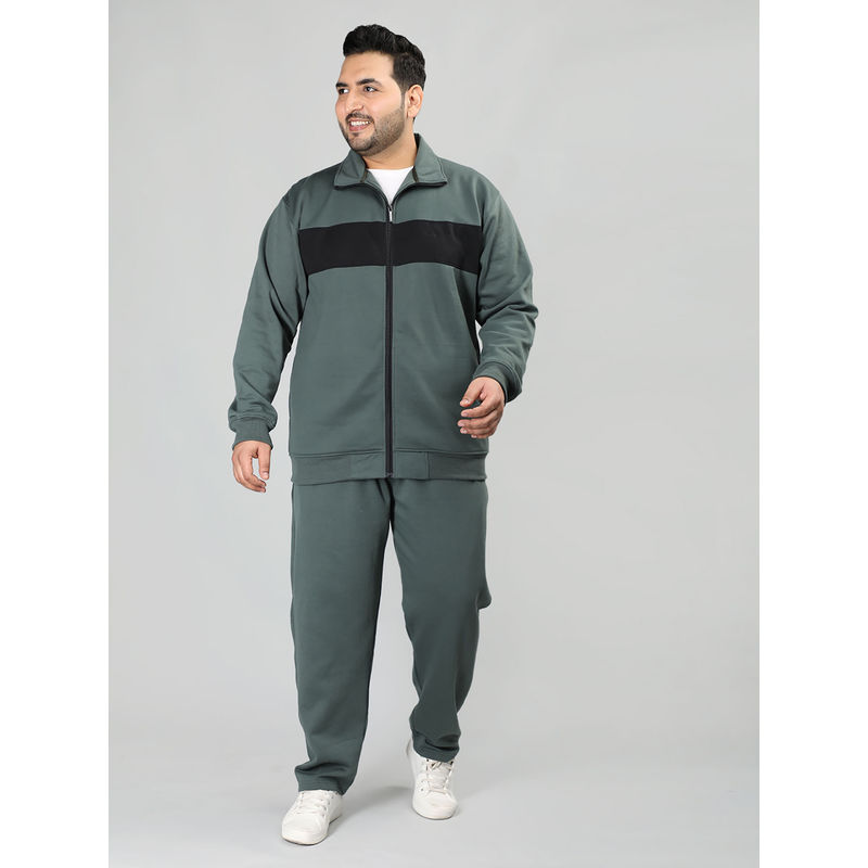 CHKOKKO Men Winter Track Suit Zipper (Set of 2) (5XL)