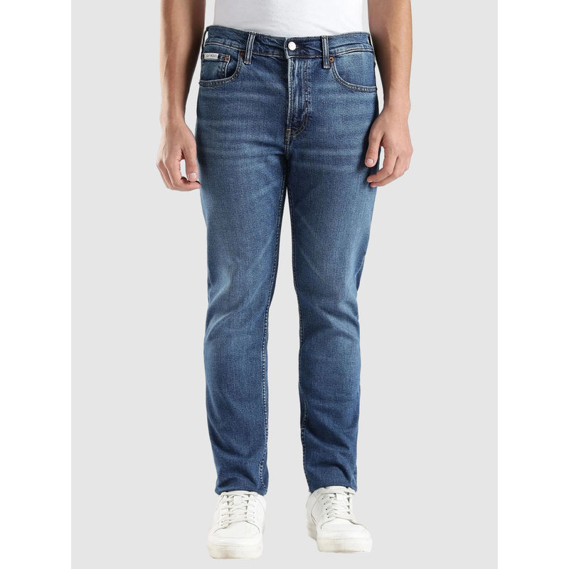 Calvin Klein Blue Mid-Wash Mid Rise Jeans (30)