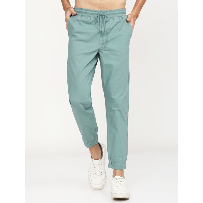 HIGHLANDER Men Green Slim Fit Joggers (34)
