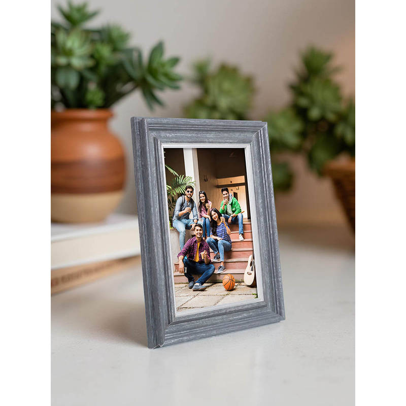 Buy Golden Peacock Grey 5X7 Inch Rectangular Solid Table Top Photo ...