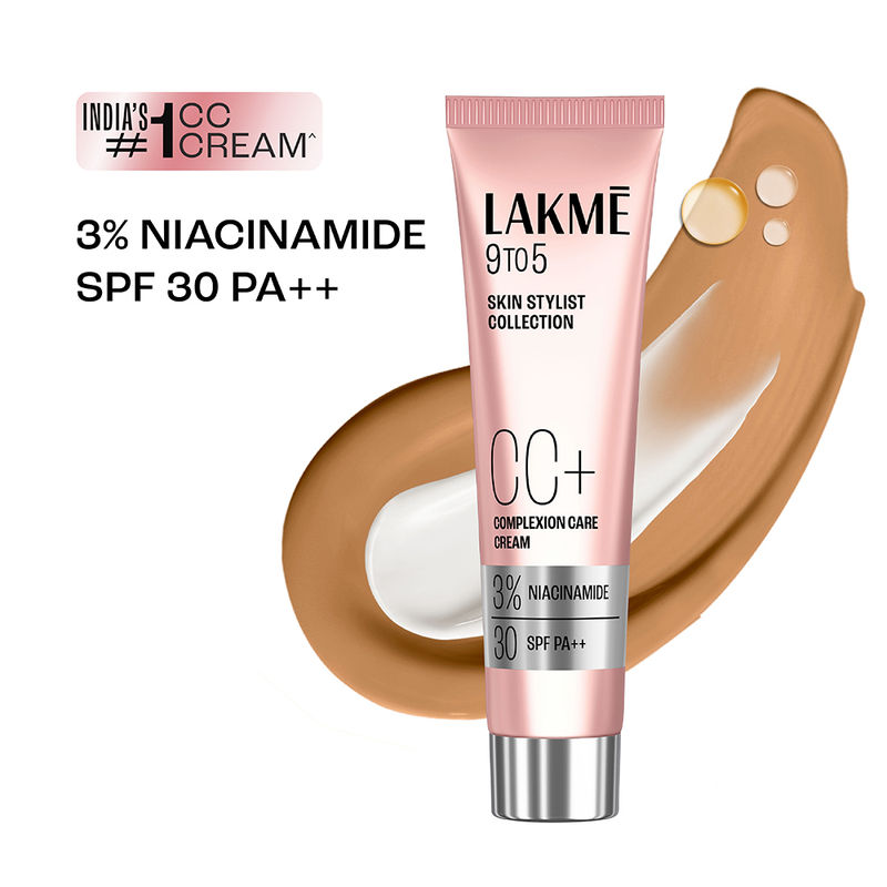 Lakme 9 To 5 Cc Cream With SPF 30 Pa++ And 3% Niacinamide 04 Almond