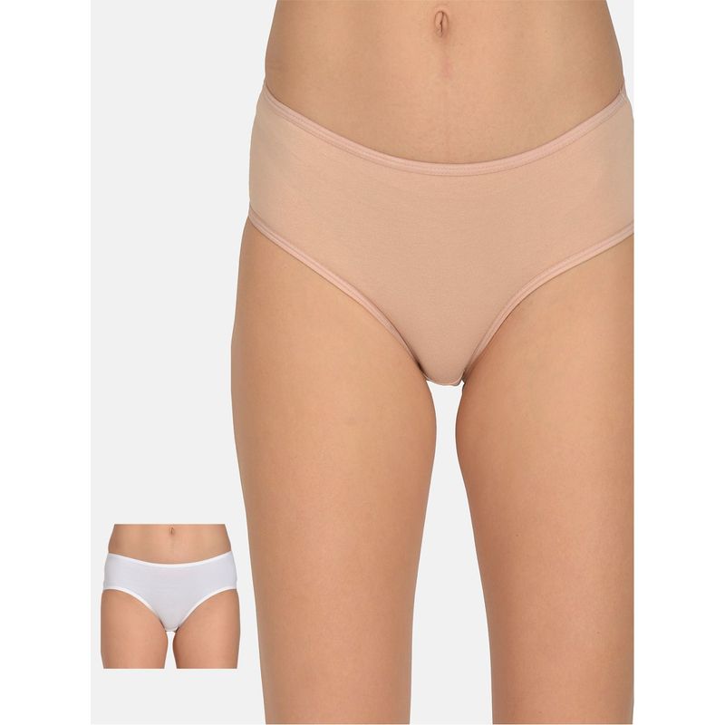 Mod & Shy Pack Of 2 Women Hipstier Brief - Multi-Color (S)