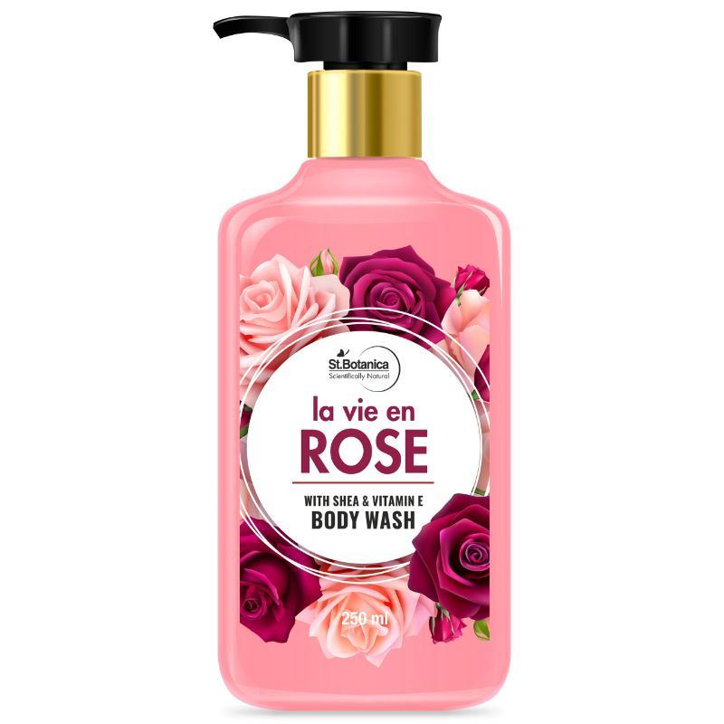 St.Botanica La Vie En Rose Body Wash - With Shea & Vitamin E Shower Gel