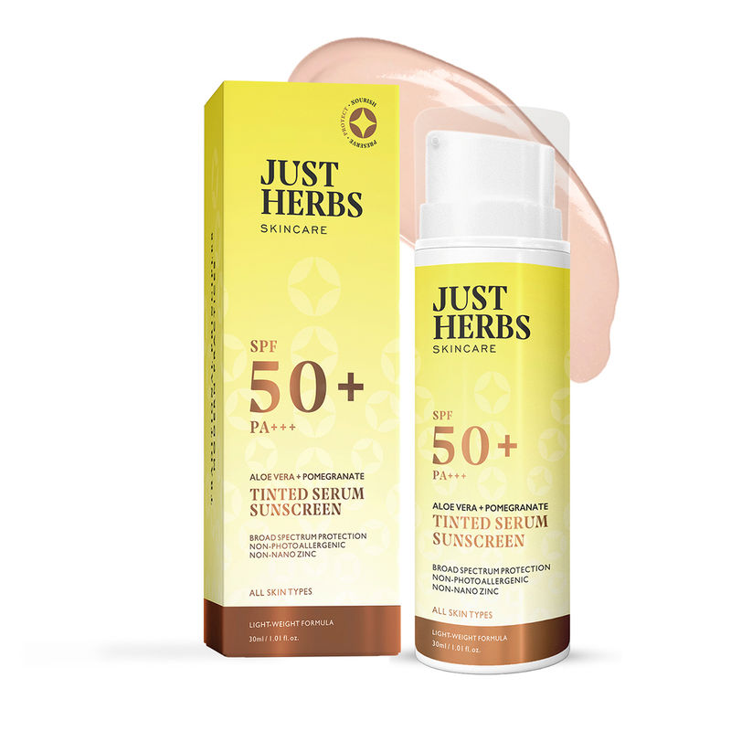 Buy Just Herbs Tinted Serum Sunscreen With SPF 50+ PA+++ Online