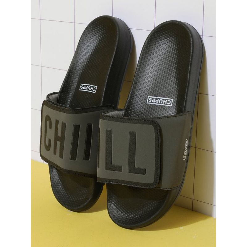 Chupps Bandwidth Sliders Men Casual Sliders Grey (UK 10)