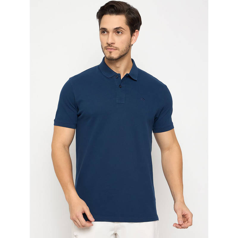 98 Degree North Blue Polo T-Shirt (L)