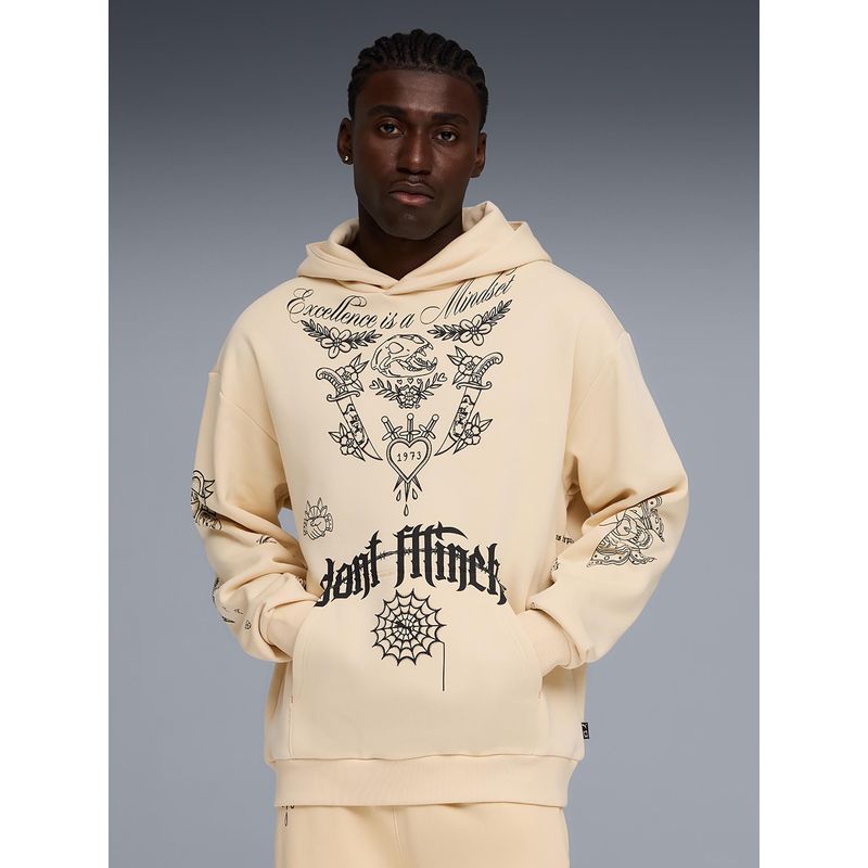 Puma Men's Printed Relaxed Basketball Hoodie (L)