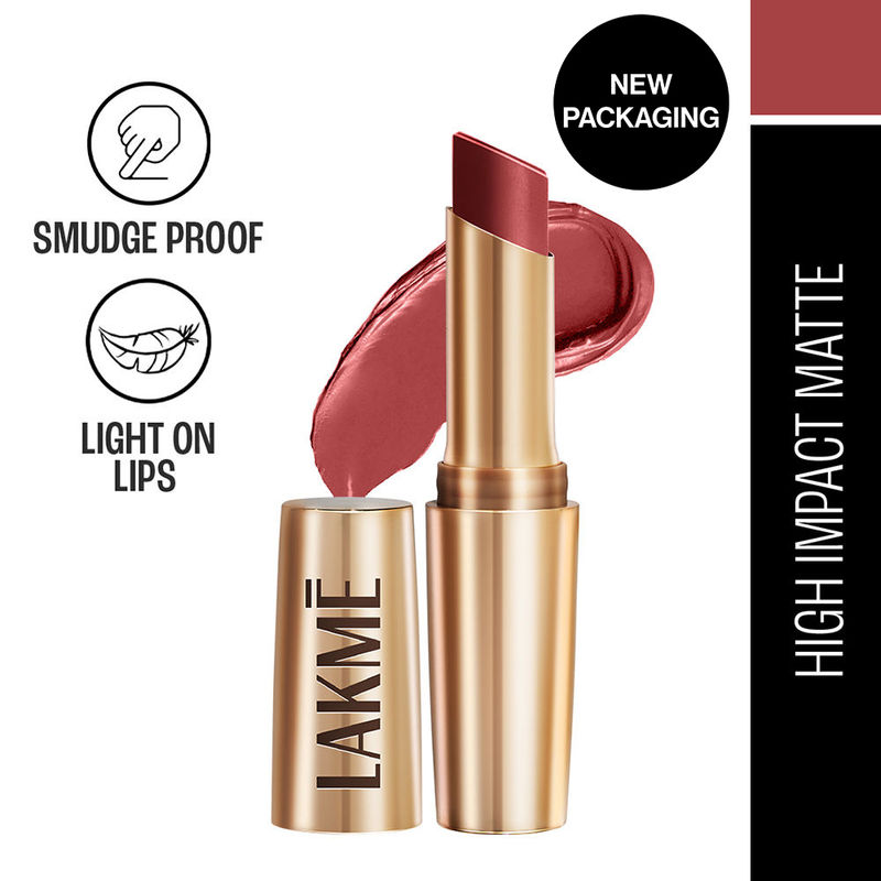 Lakme 9 To 5 Powerplay Priming Matte Lipstick For 16Hr Intense Matte , Roseatte Red