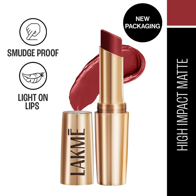Lakme 9 To 5 Powerplay Priming Matte Lipstick For 16Hr Intense Matte , Cherry Chic