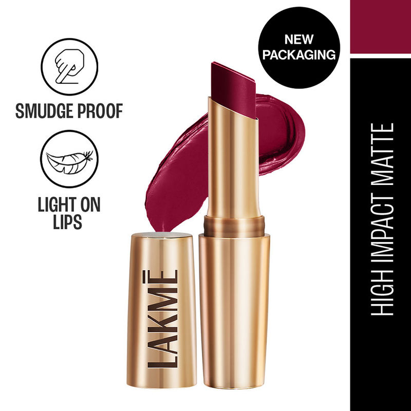Lakme 9 To 5 Powerplay Priming Matte Lipstick For 16Hr Intense Matte , Red Velvet