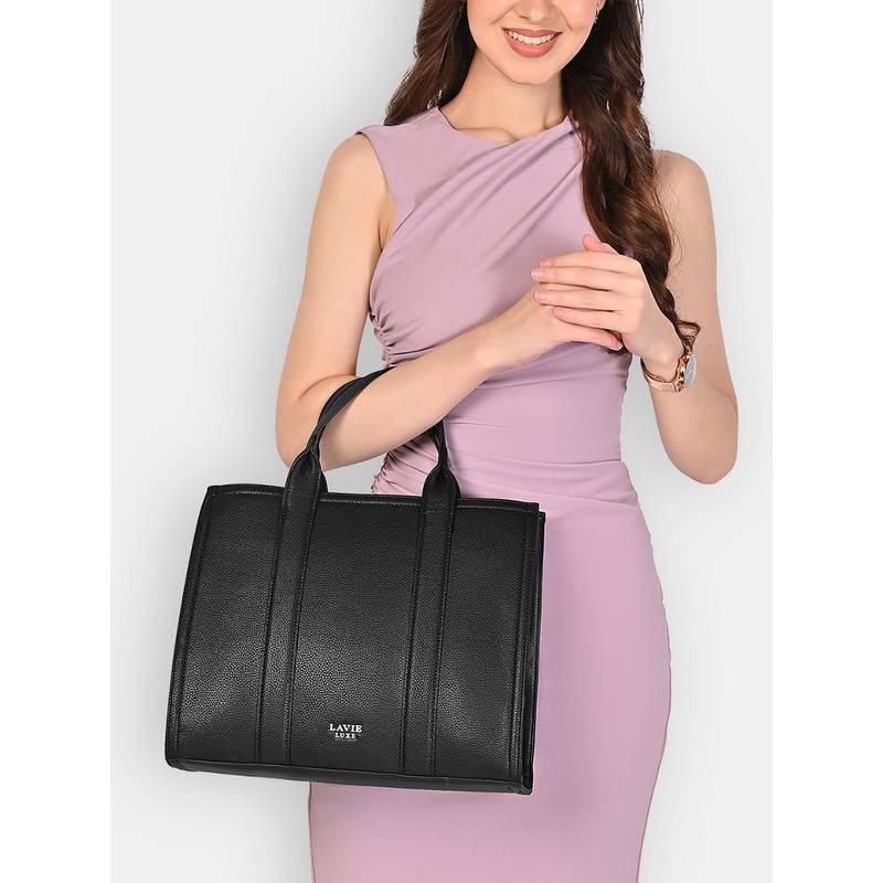 Lavie Luxe Women's Cobs Handbag (Black) (M)