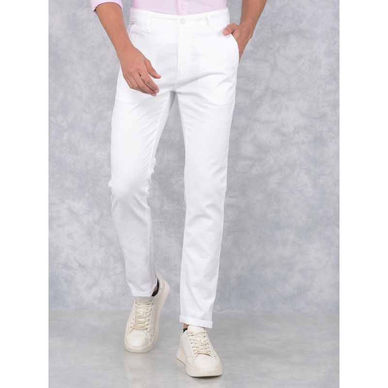 CRIMSOUNE CLUB Mens White Trouser (36)