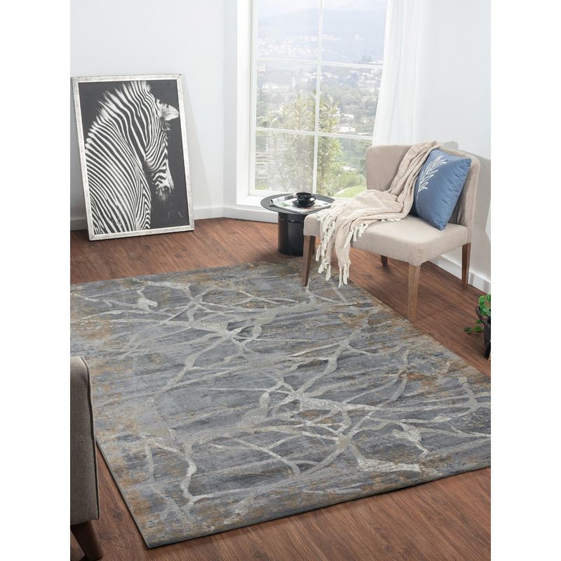 OBSESSIONS Antistatic Polypropylene Abstract Carpet, Grey & Brown Buy