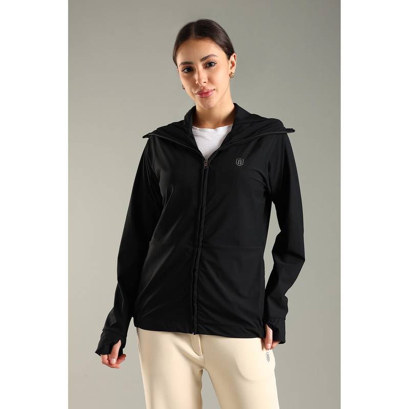 DOMIN8 Women Hooded All Weather Jacket - Black (S)