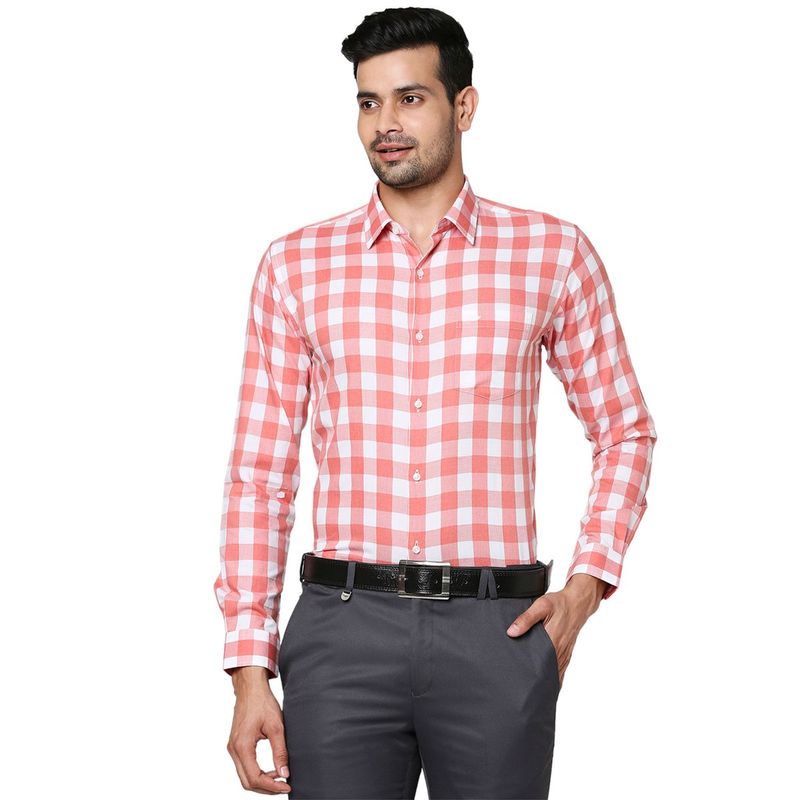 Park Avenue Medium Pink Formal Shirt (L)