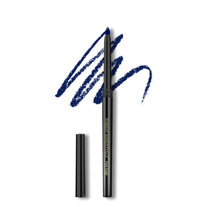 Forest Essentials Gulaab Khaas Kajal - Cobalt Blue - Natural Smooth Kajal - Soothing & Cooling