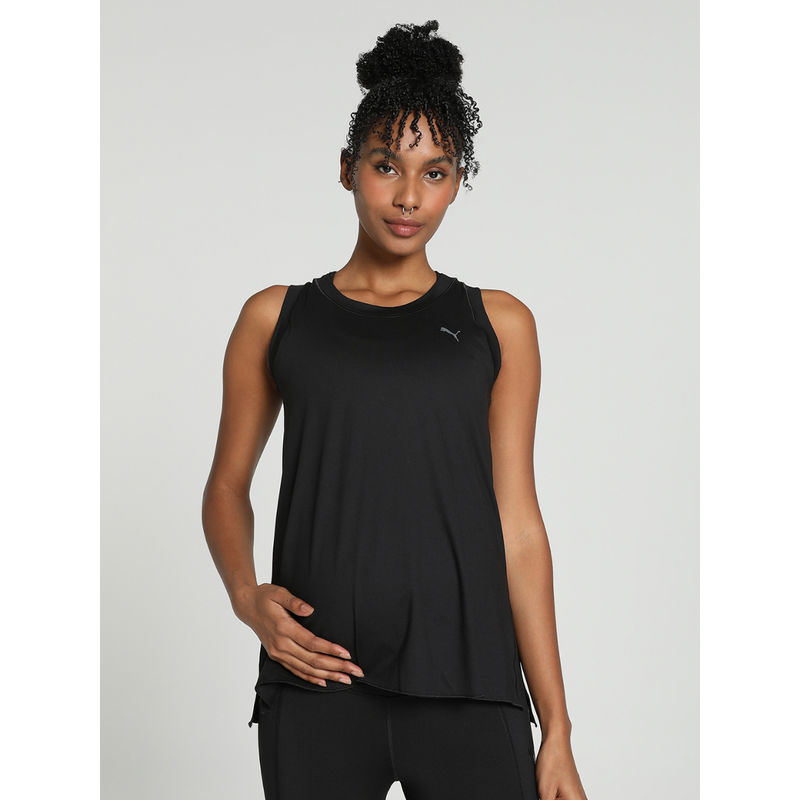 Puma MATERNITY STUDIO TREND Womens Black Tank Top (XL)