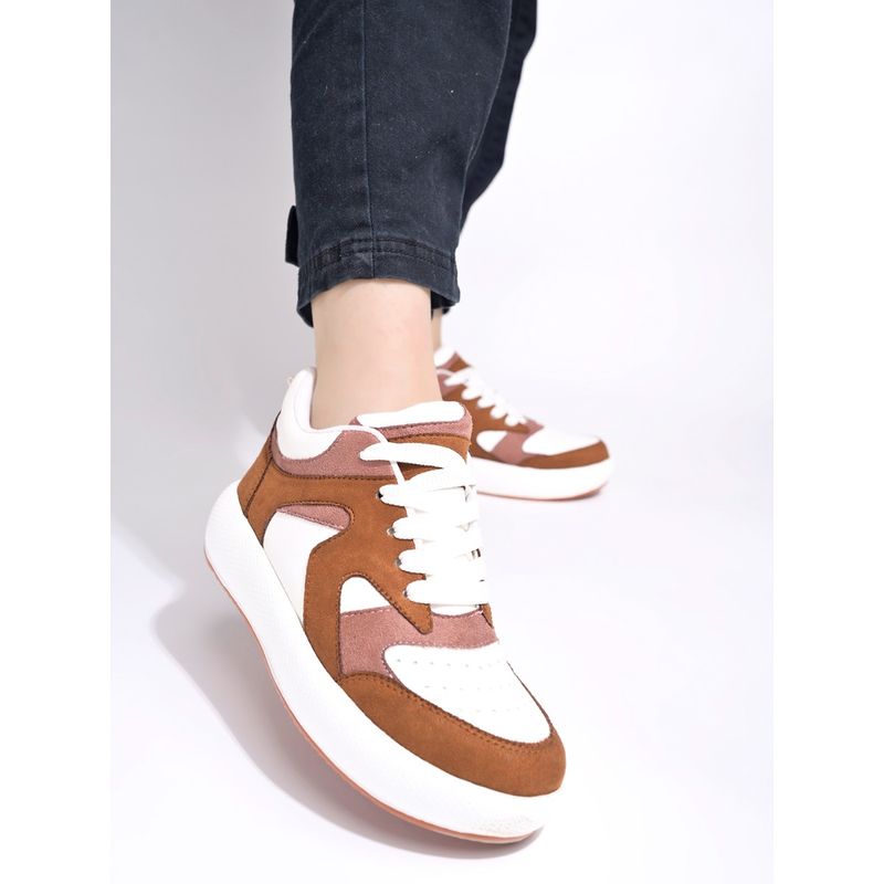 Shoetopia Smart Casual White Sneakers for Women (EURO 36)
