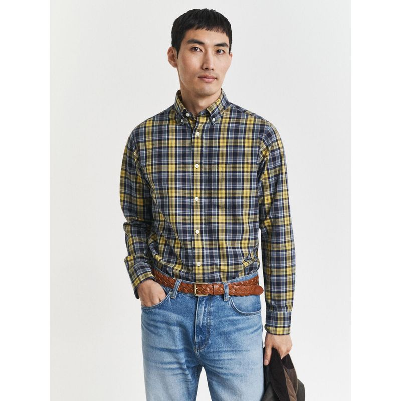 GANT Mens Multi Button Down Collar Regular Fit Archive Poplin Shirt (S)