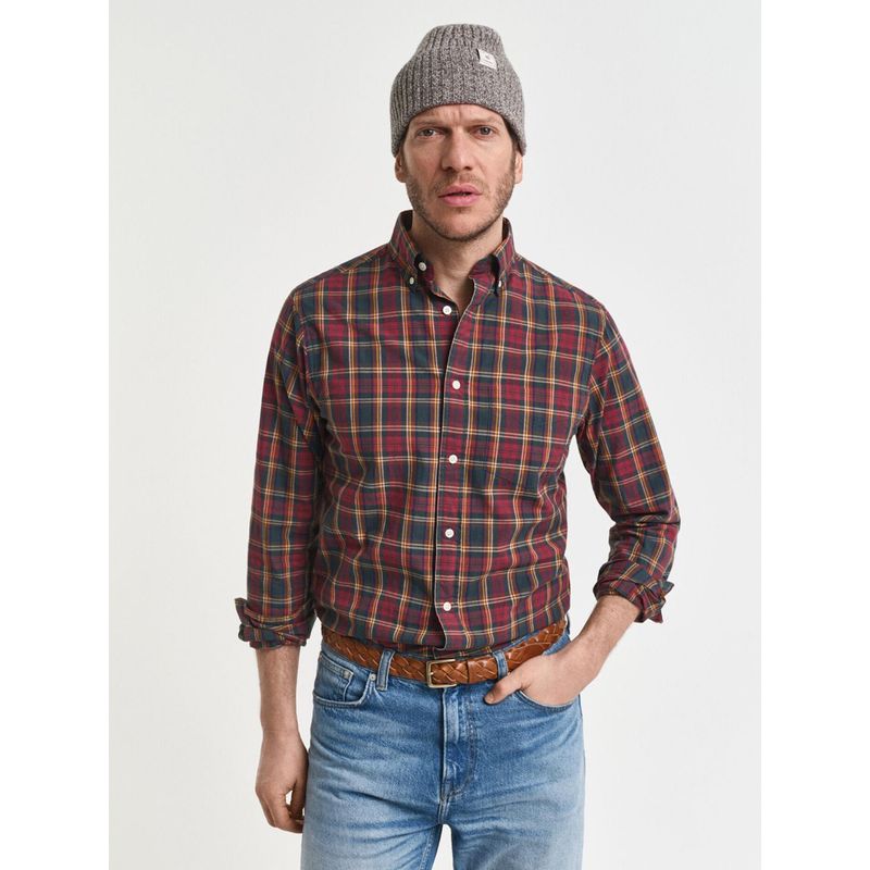 GANT Mens Multi Button Down Collar Regular Fit Archive Poplin Shirt (S)