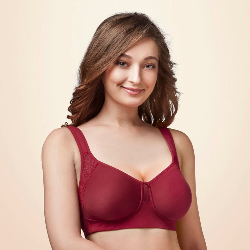 Trylo Lush Woman Non Padded Full Cup Bra - Red (40C)