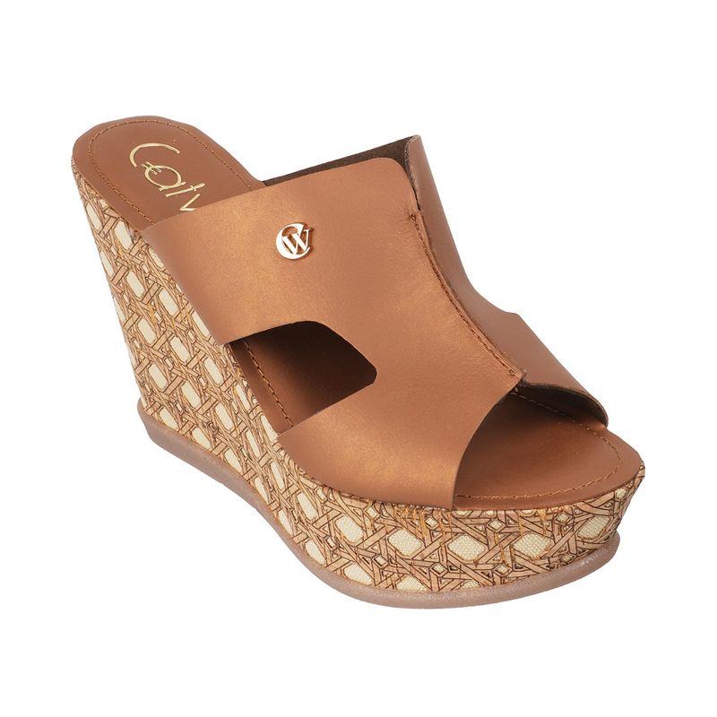 Catwalk Casual Women Tan Sandals (UK 9)