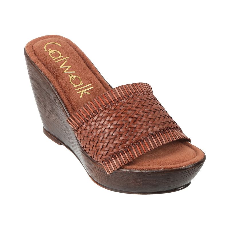 Catwalk Casual Women Brown Boho Chic Sandals (UK 5)