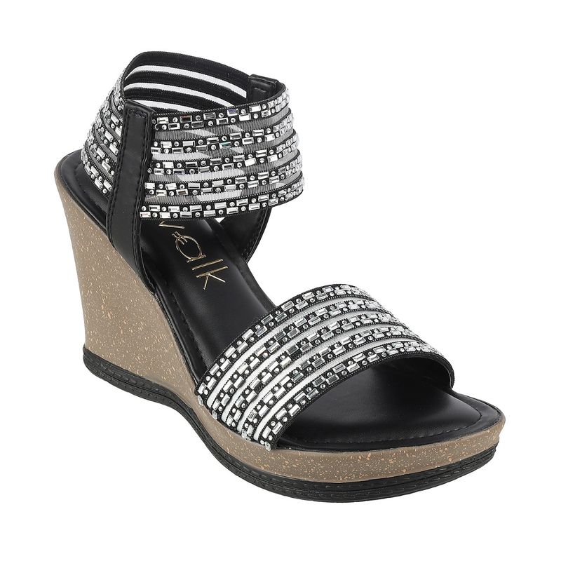 Catwalk Casual Women Black Hot Chic Sandals (UK 5)