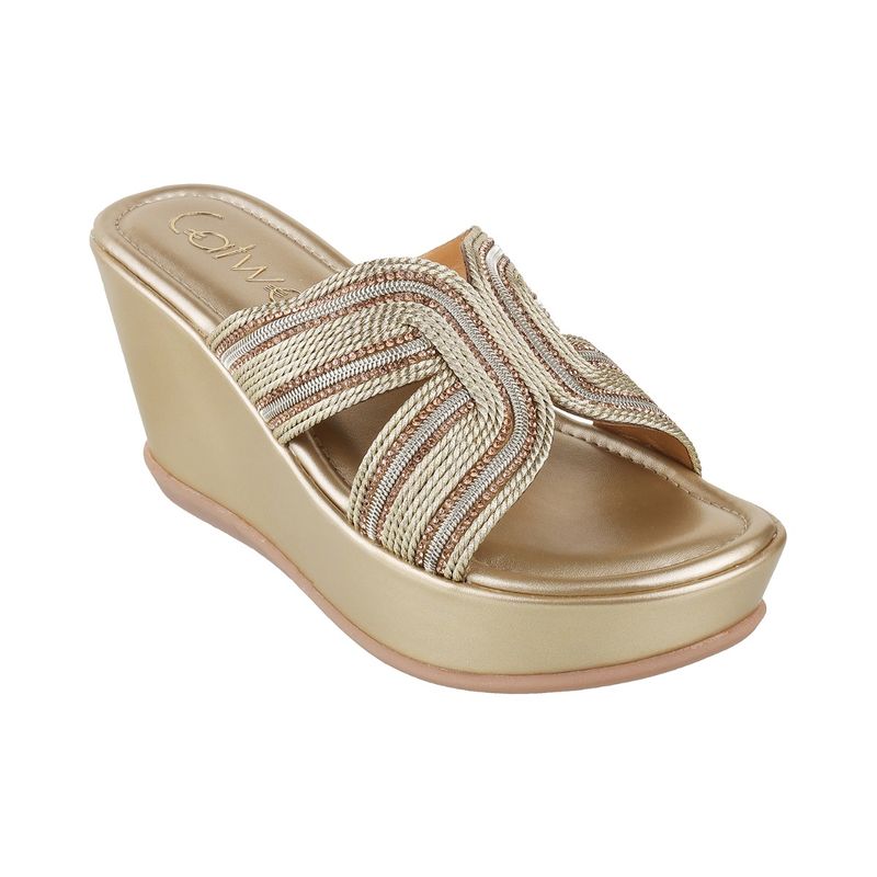 Catwalk Casual Women Gold Hot Chic Sandals (UK 5)
