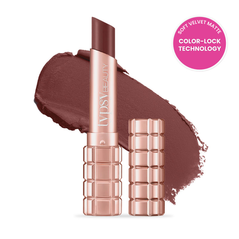 Typsy Beauty Cocoa Peptide Velvet Lipstick - Brownie Bite Deep 03