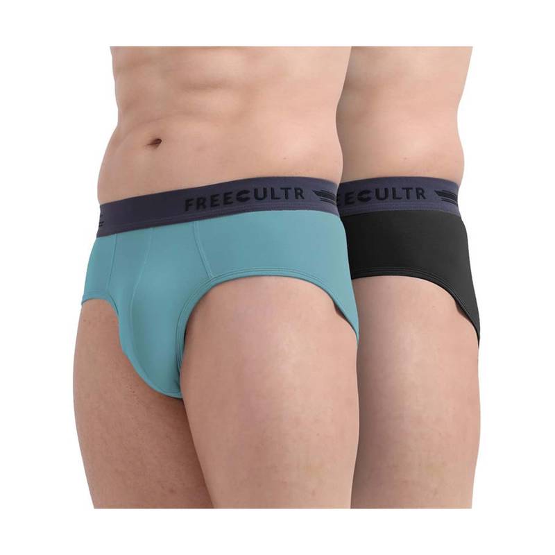 FREECULTR Men Purple Solid Pack Of 2 Briefs (Pack of 2) (L)