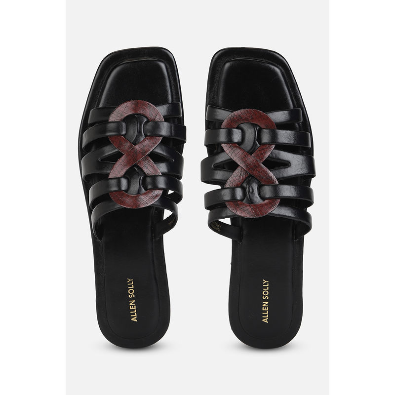 Allen Solly Women Black Casual Sandals (UK 5)